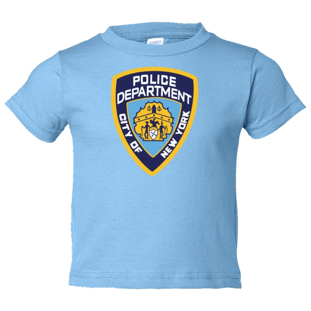 Toddler Sized Nypd New York Police Department Logo - Tee Shirt Rabbit Skins