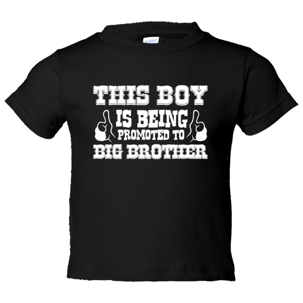 Toddler Sized This Boy Is Being Promoted To Big Brother Two Thumbs Up - Tee Shirt Rabbit Skins