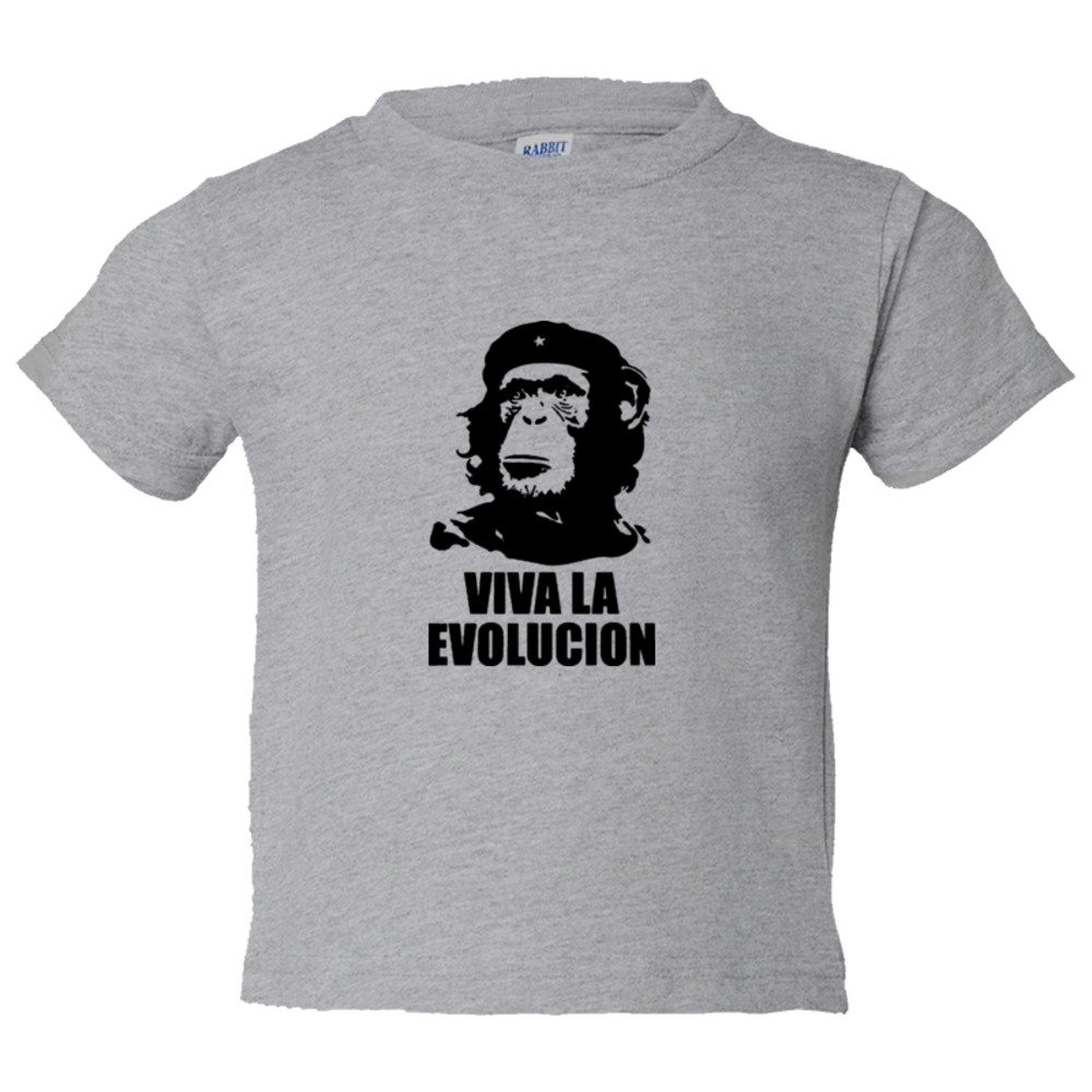 Toddler Sized Viva La Evolucion Che Guevara Chimp - Tee Shirt Rabbit Skins