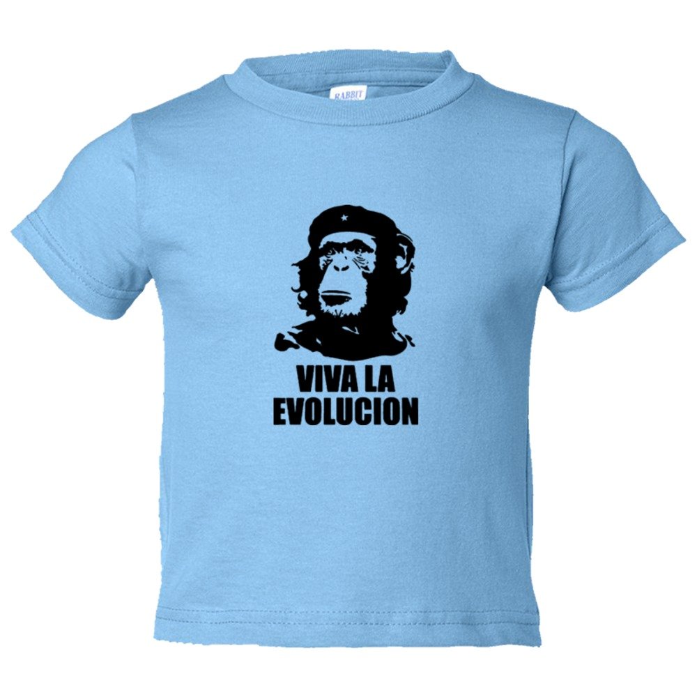 Toddler Sized Viva La Evolucion Che Guevara Chimp - Tee Shirt Rabbit Skins