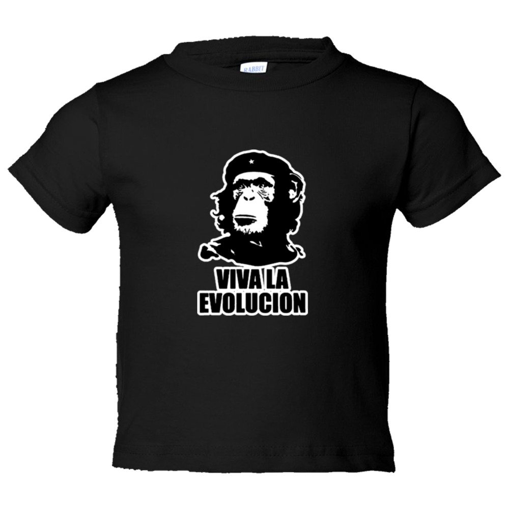 Toddler Sized Viva La Evolucion Che Guevara Chimp - Tee Shirt Rabbit Skins