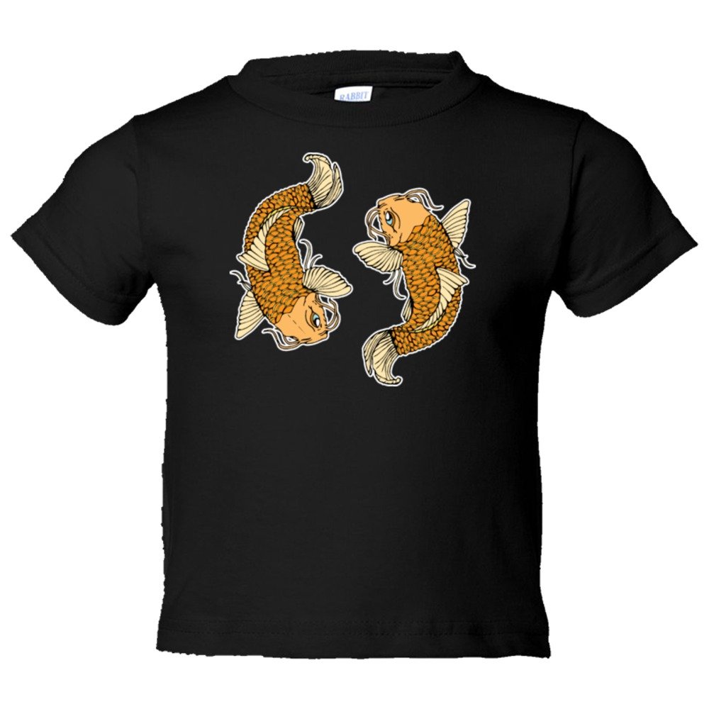 Toddler Sized Yin Yang Koi Fish Oranges - Tee Shirt Rabbit Skins