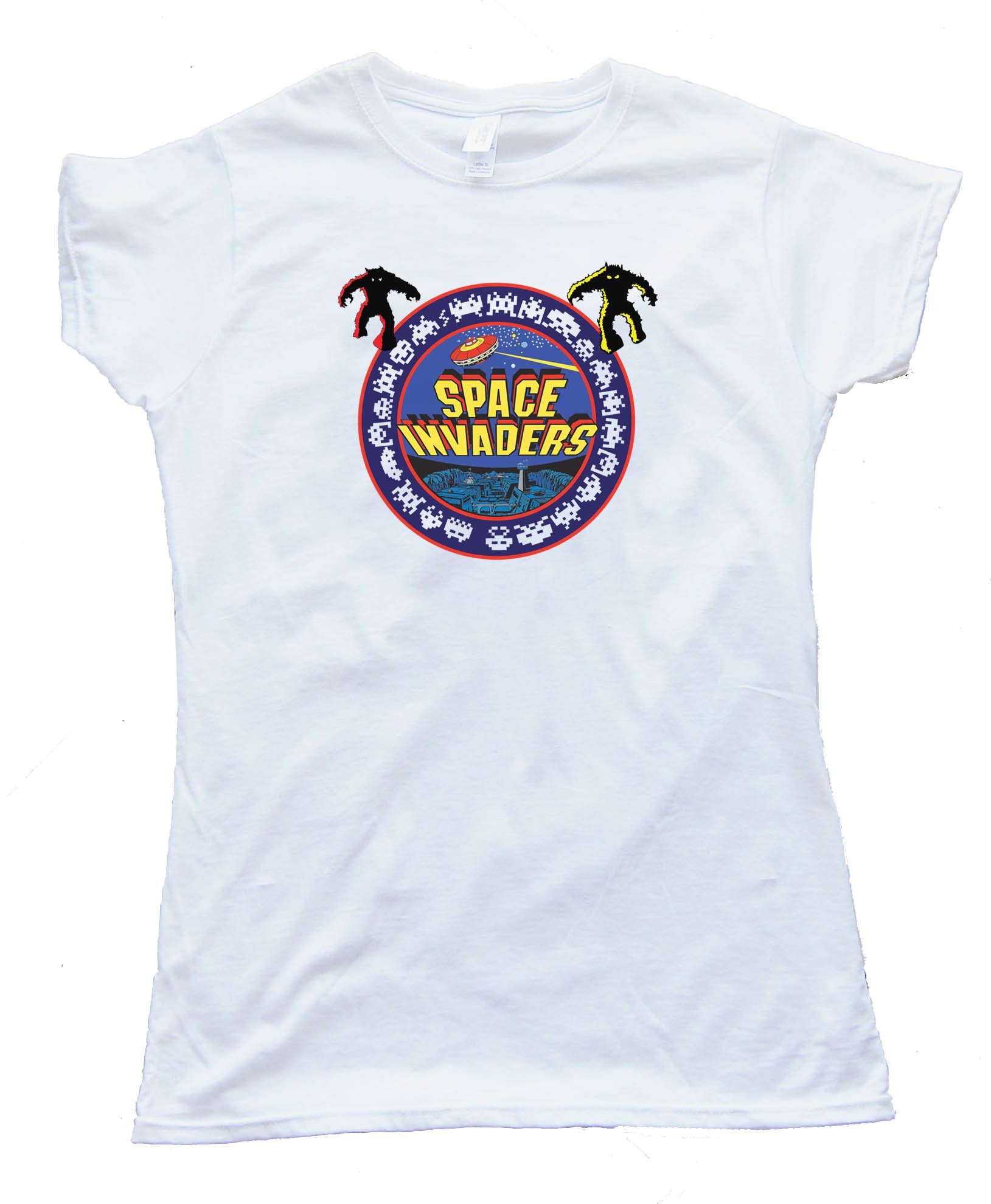 Womens 1978 Space Invaders Bally Midway Classic Video Gamer - Tee Shirt