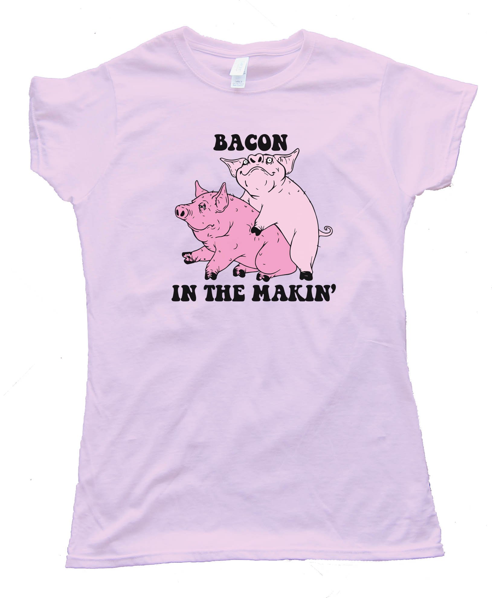 Womens Bacon In The Makin' Pigs - Tee Shirt