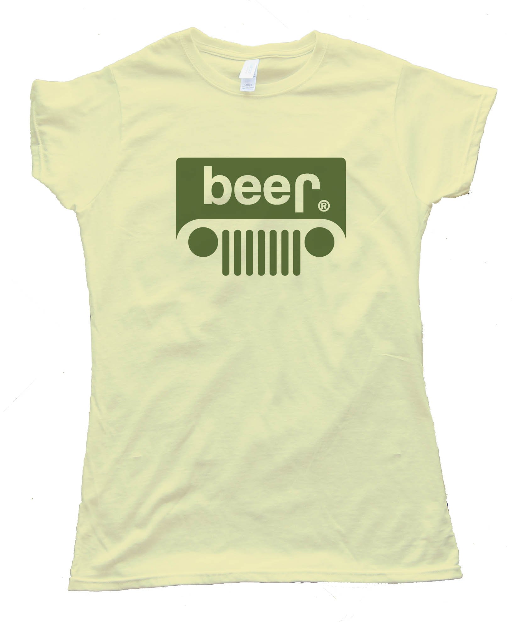 Womens Beer Jeep Logo - Tee Shirt