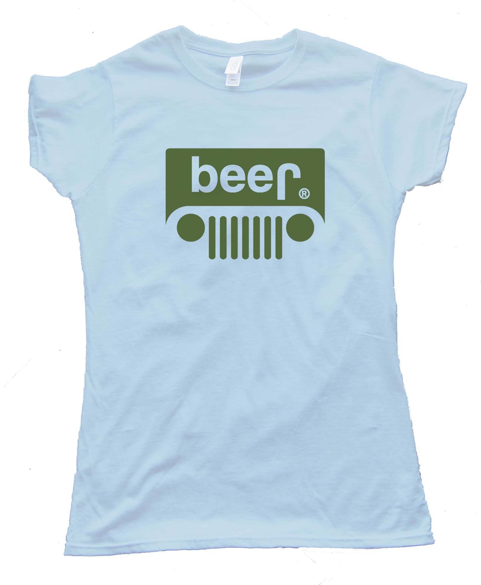 Womens Beer Jeep Logo - Tee Shirt