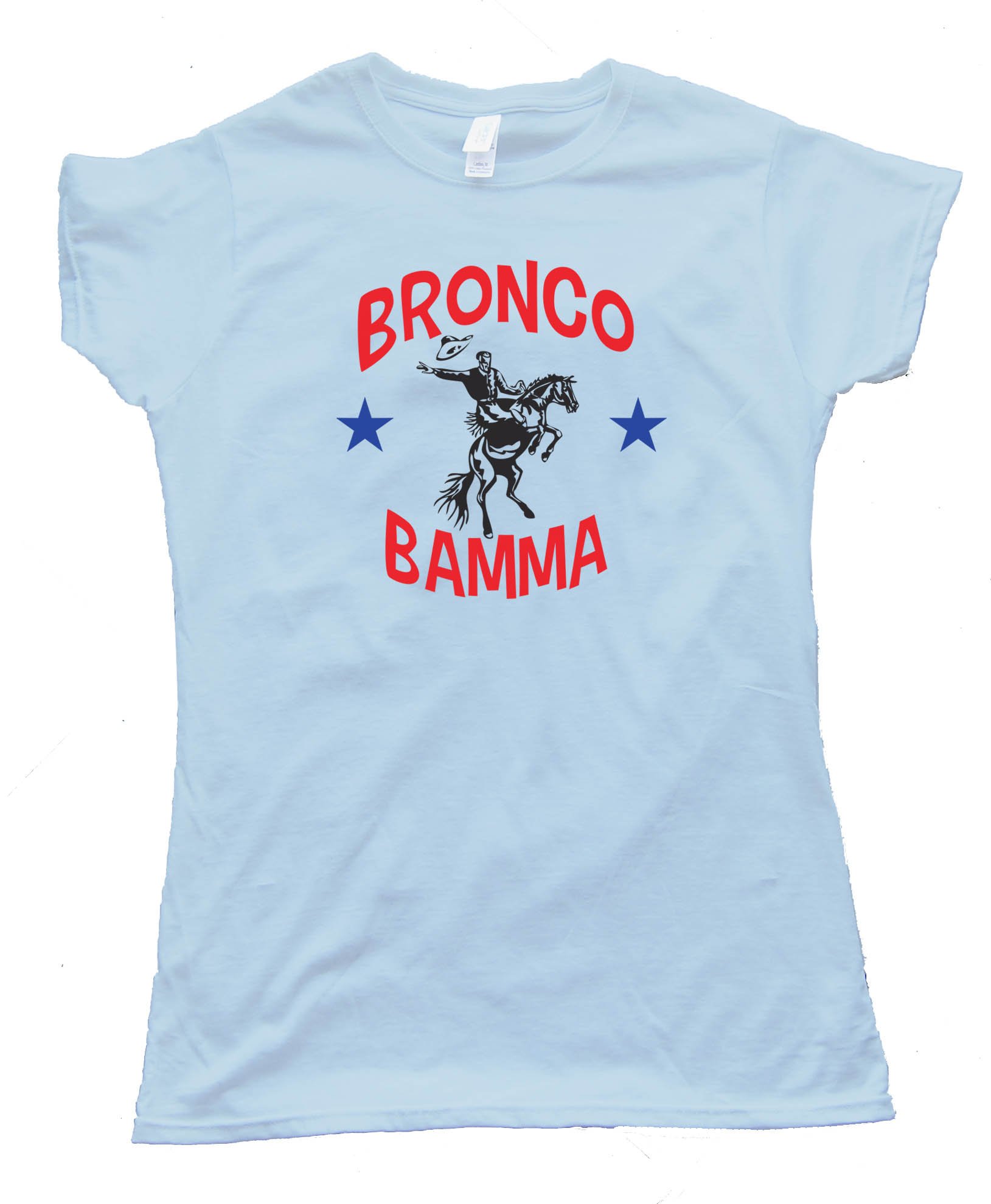 Womens Bronco Bamma Barrack Obama Bucking Bronco - Tee Shirt