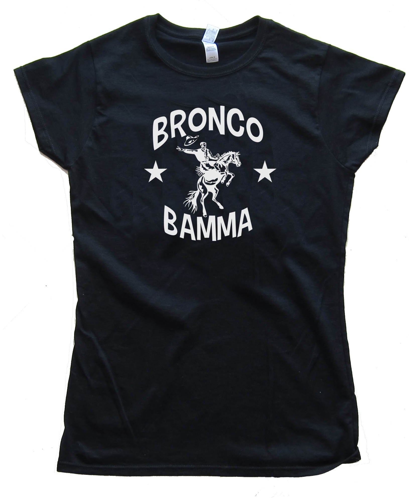 Womens Bronco Bamma Barrack Obama Bucking Bronco - Tee Shirt