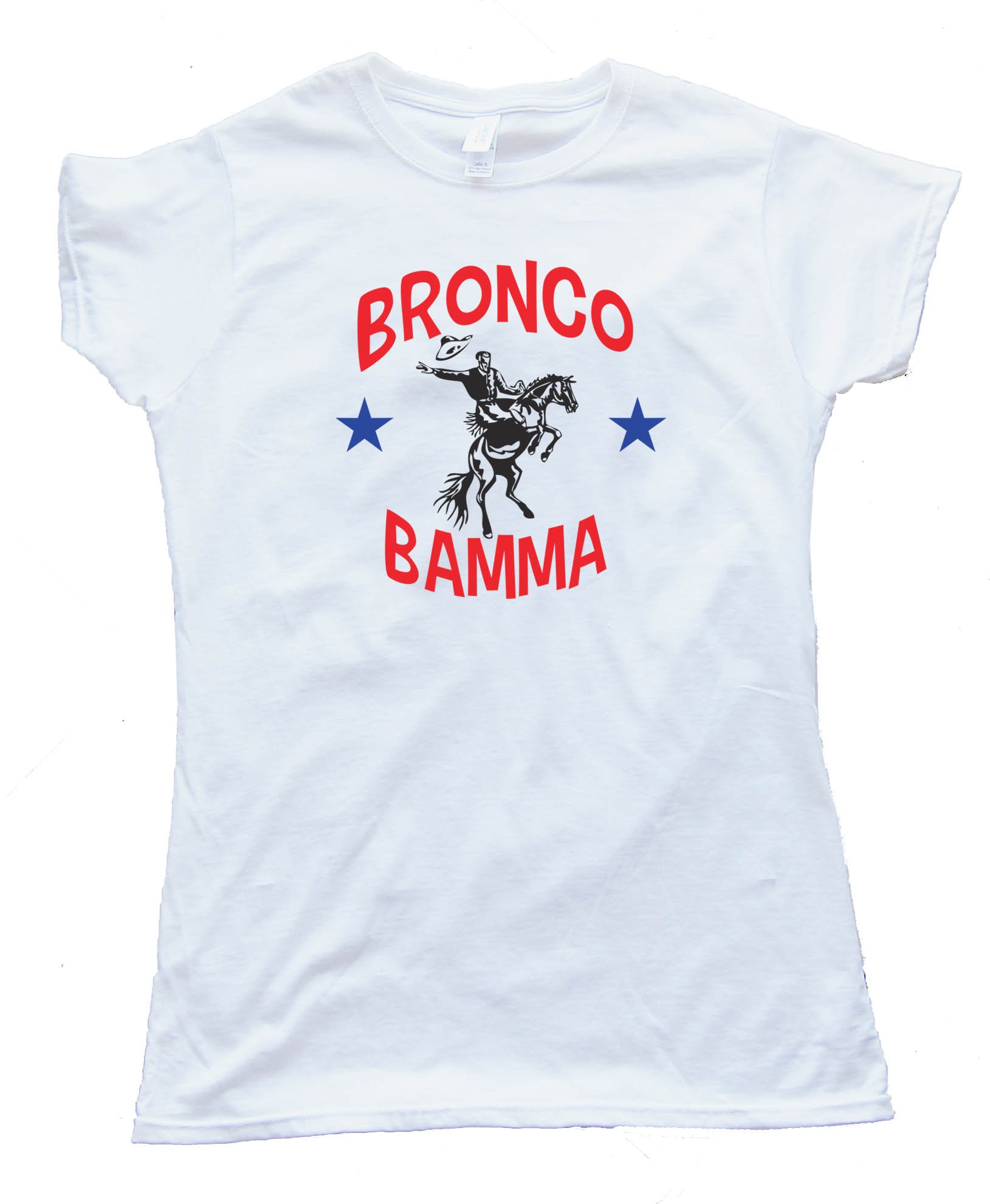 Womens Bronco Bamma Barrack Obama Bucking Bronco - Tee Shirt