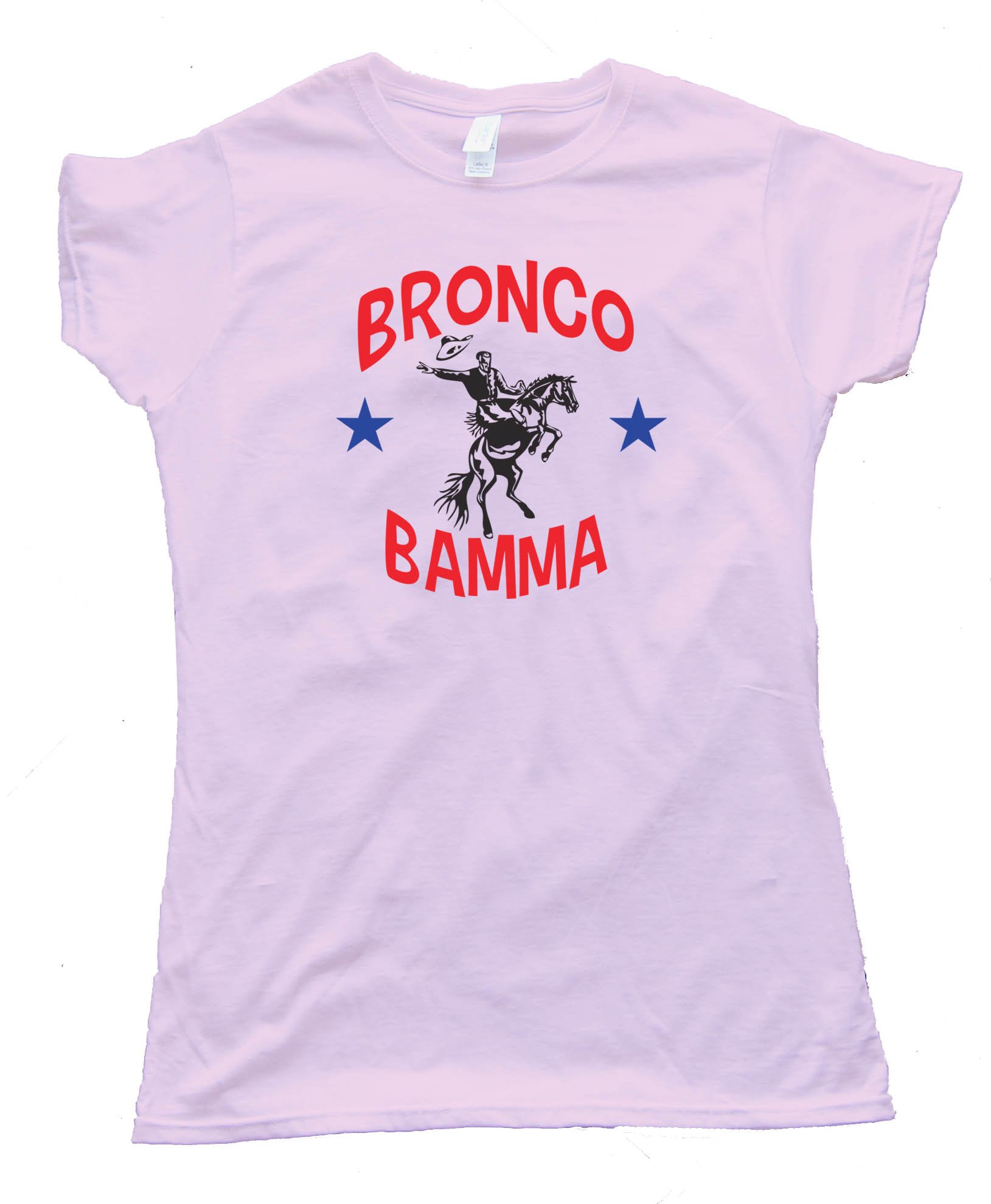 Womens Bronco Bamma Barrack Obama Bucking Bronco - Tee Shirt