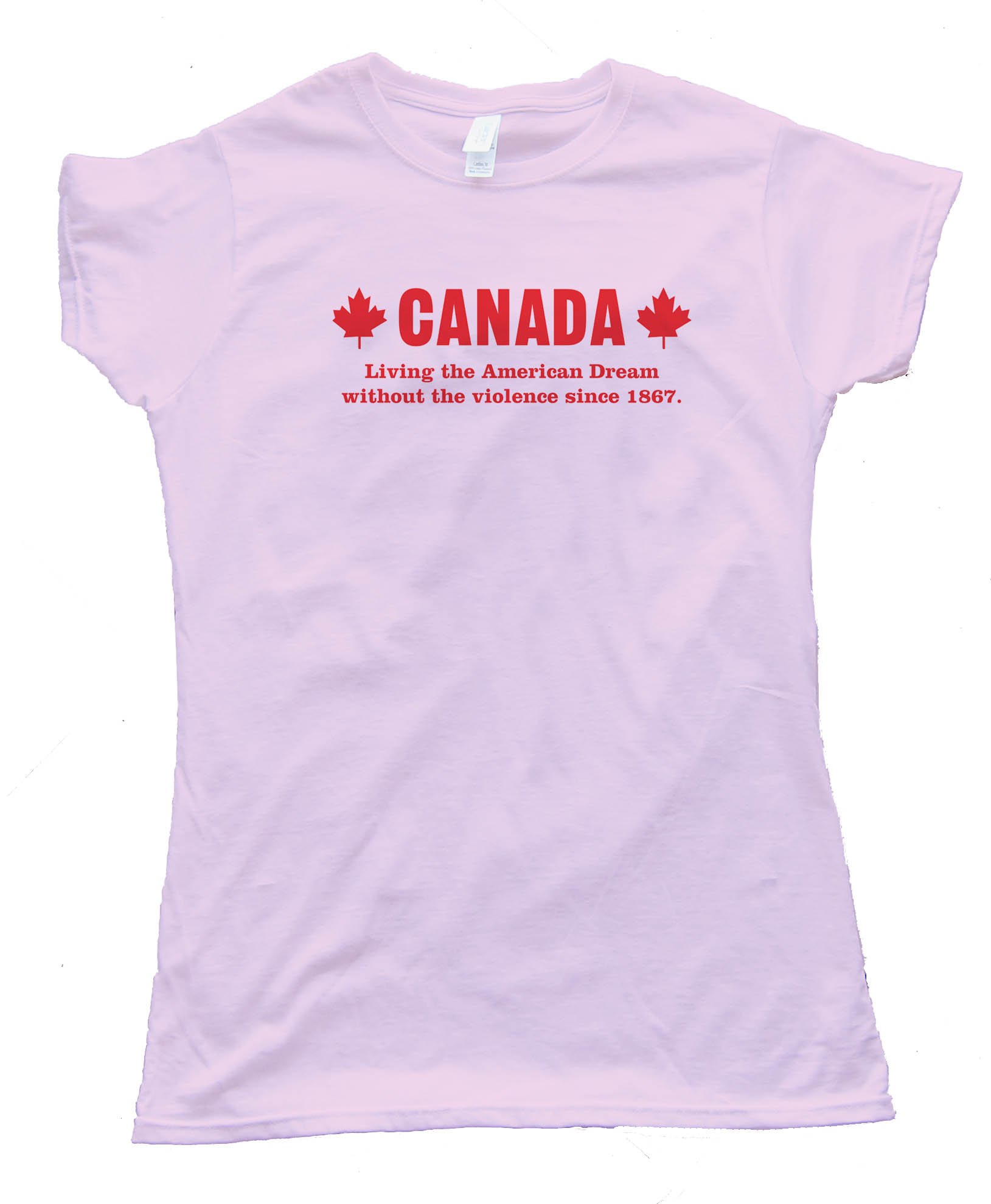 Womens Canada Living The American Dream - Tee Shirt