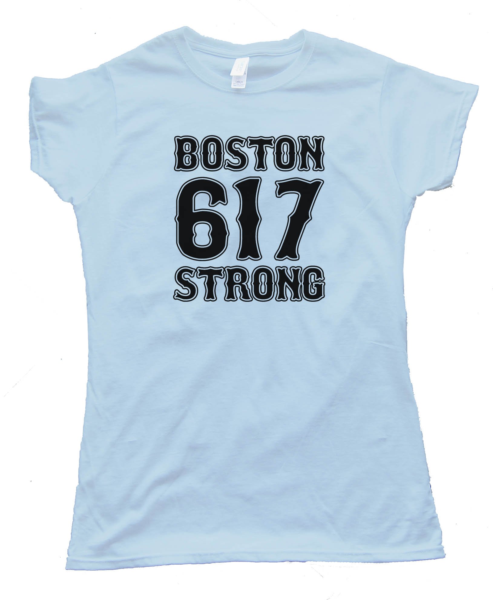 Womens 617 Boston Strong - Tee Shirt