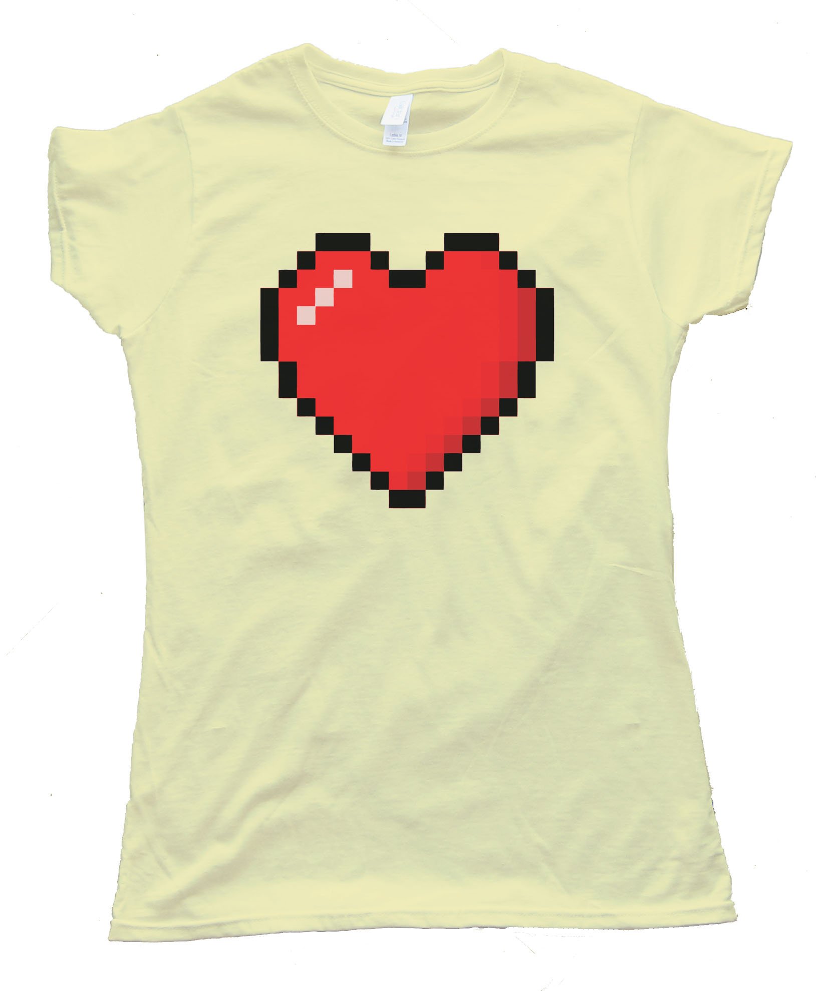 Womens 8 Bit Heart Shirt - Tee Shirt