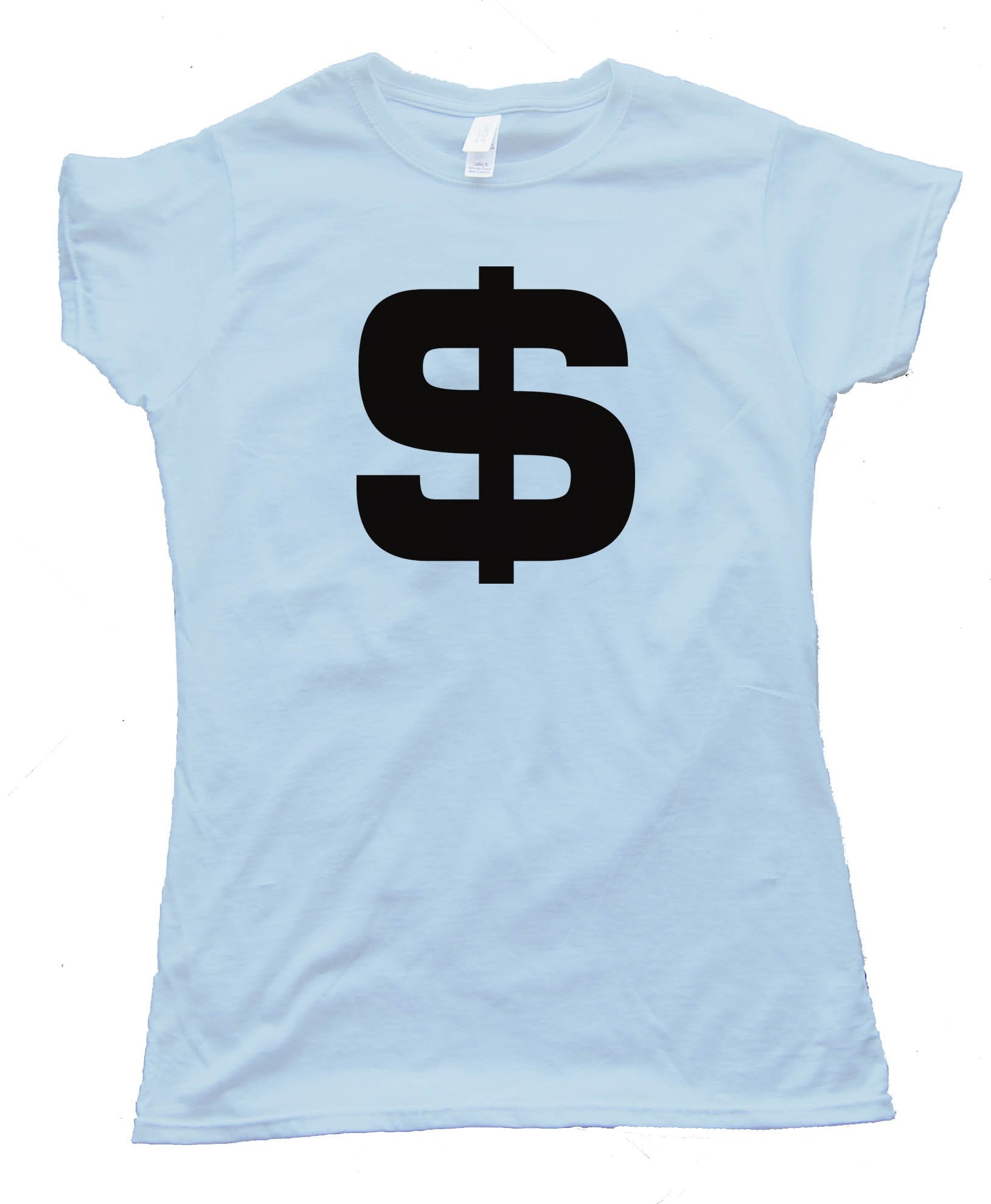 Womens Big Us Dollar Sign Tee Shirt