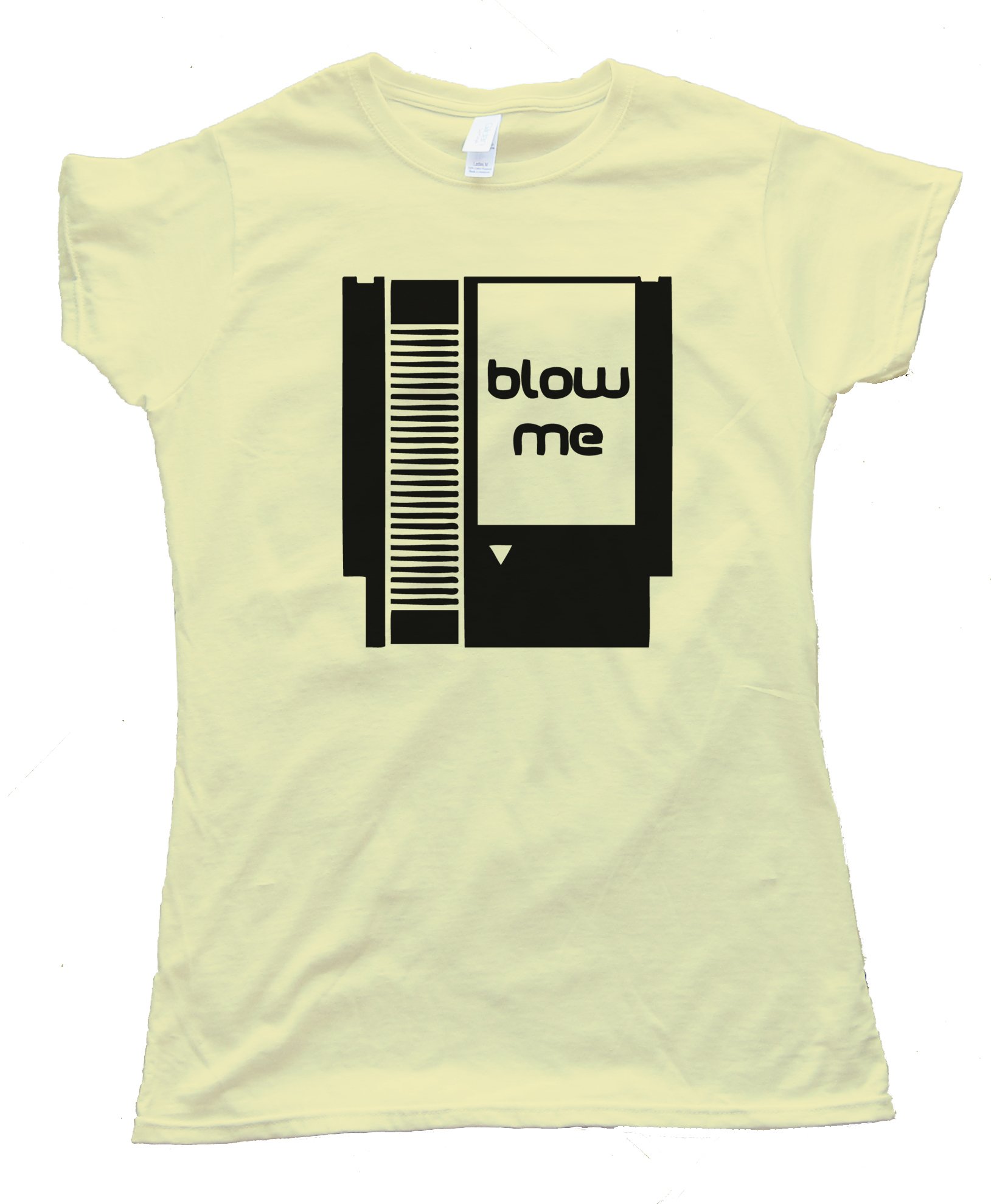 Womens Blow Me - Nintendo Cartridge Tee Shirt