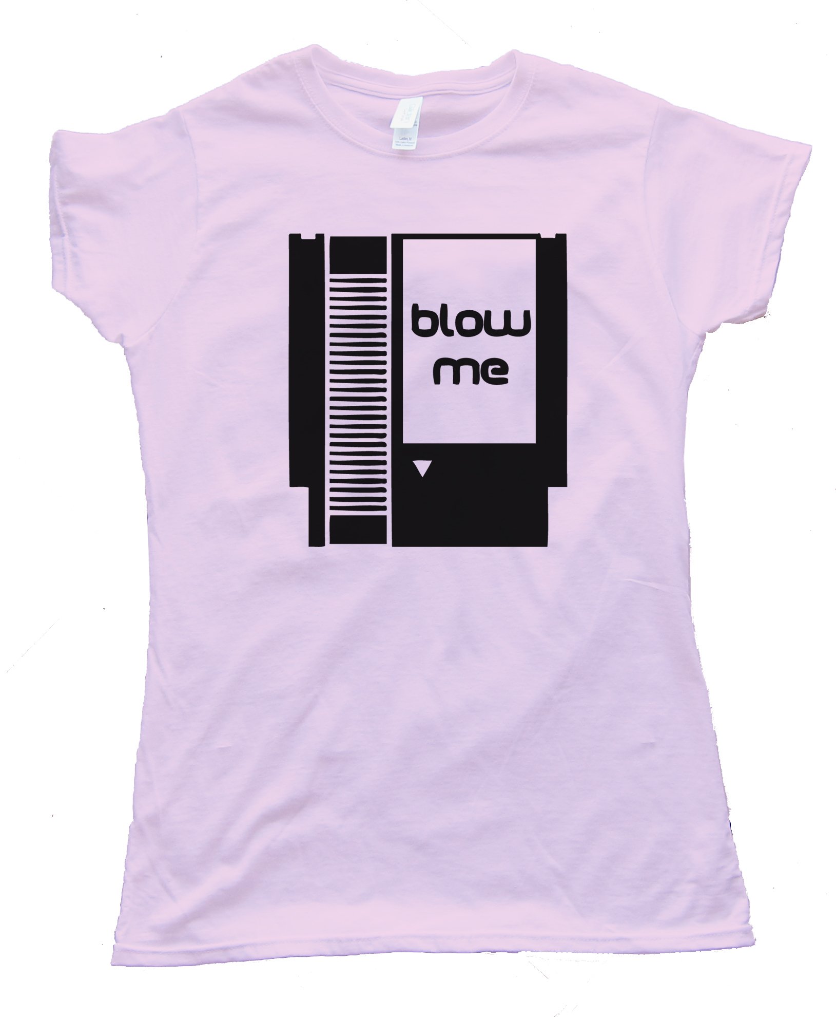 Womens Blow Me - Nintendo Cartridge Tee Shirt