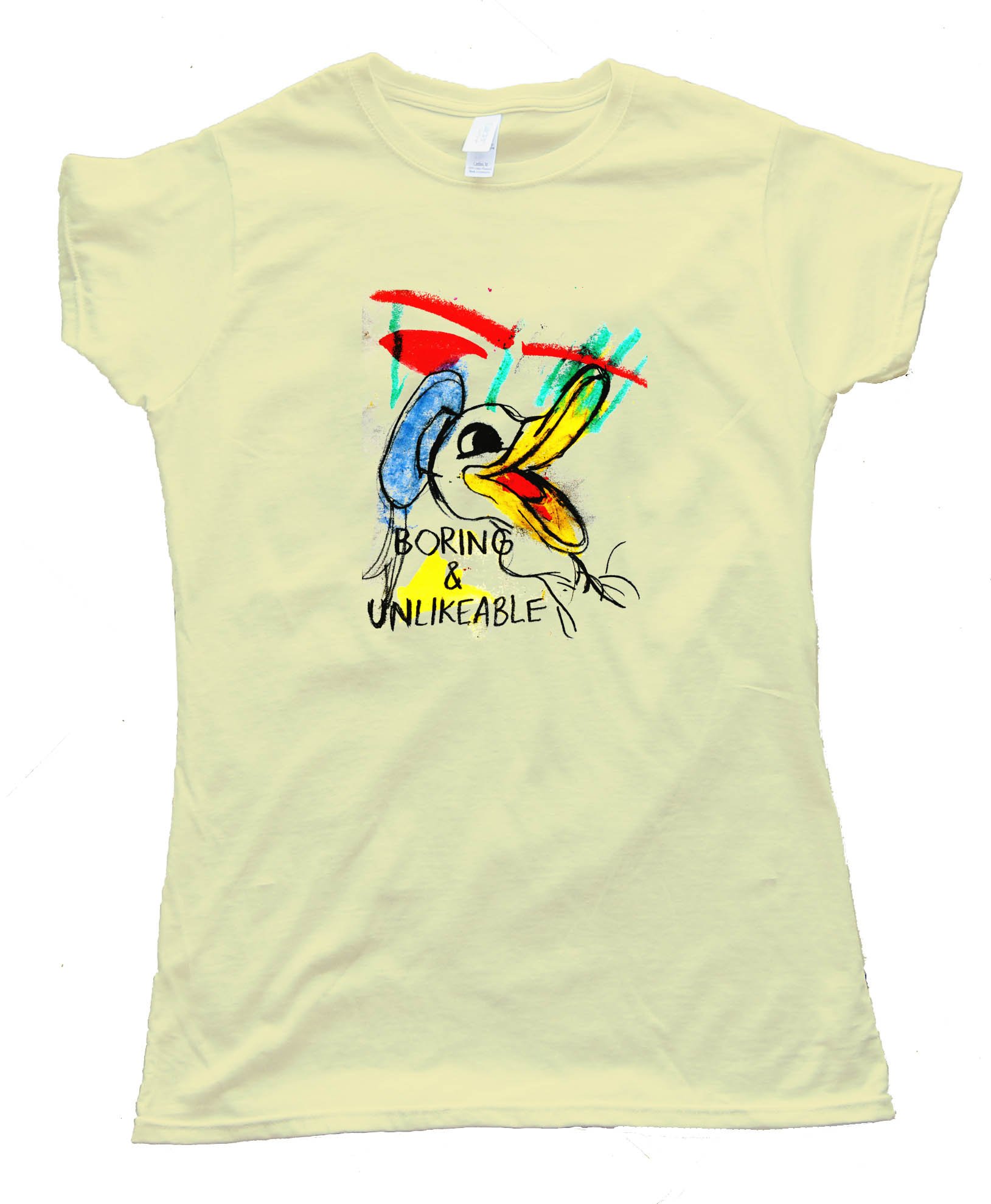 Womens Boring And Unlikable Daffy Duckalike - Tee Shirt