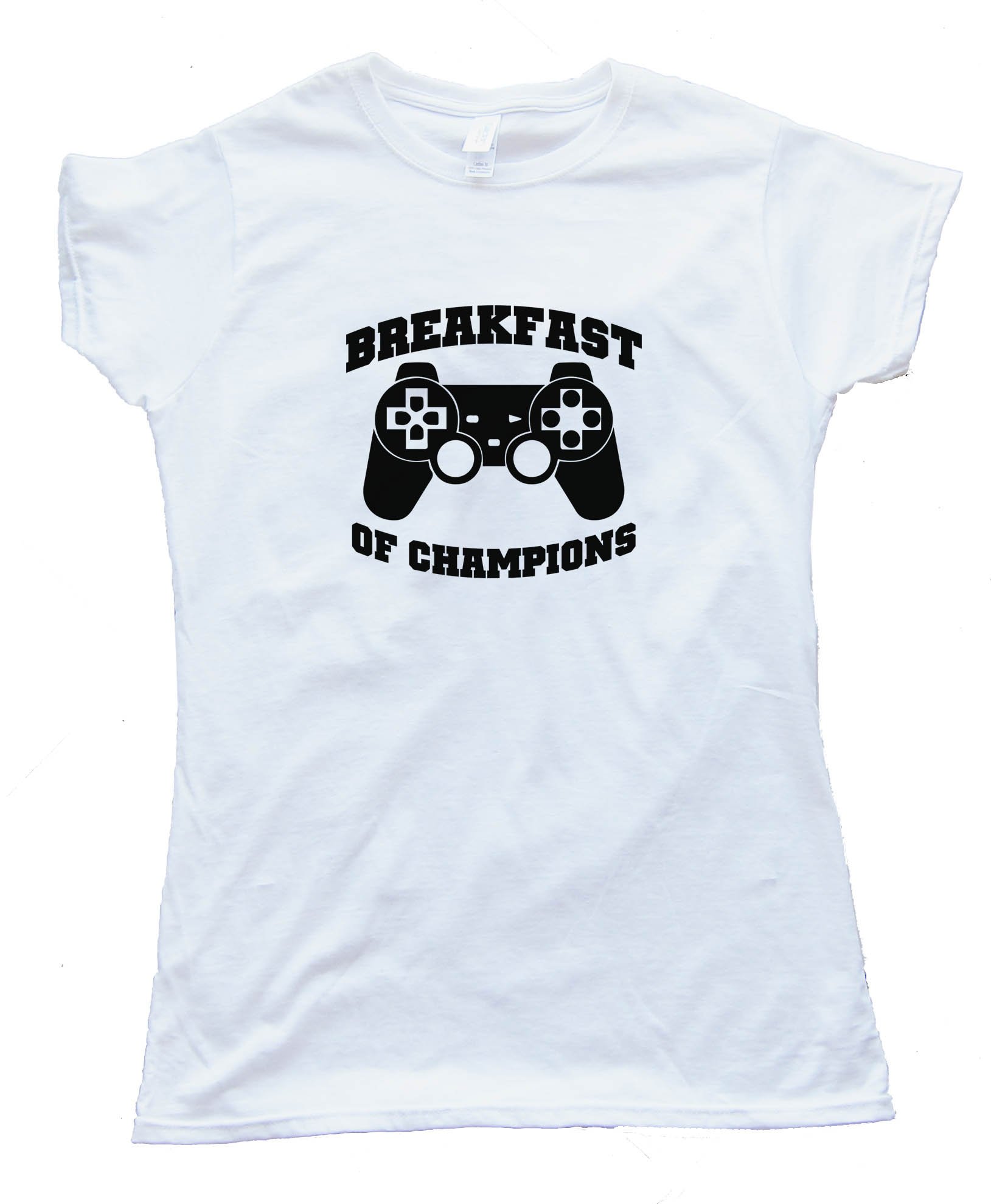 Womens Breakfast Of Champions Gamer - Tee Shirt