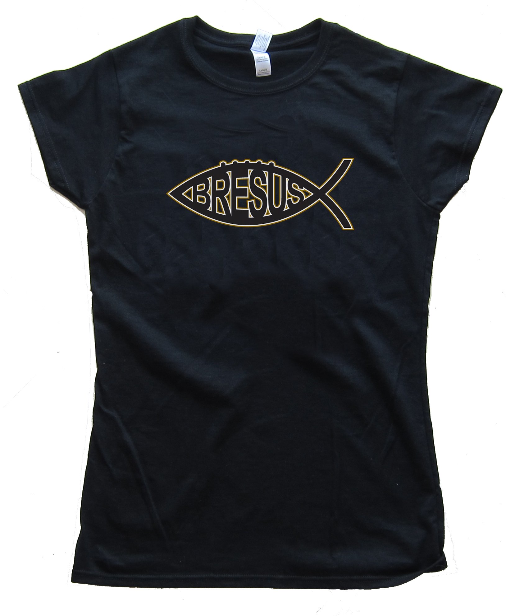 Womens Bresus Fish - Drew Brees New Orleans Saints Quarterback Tee Shirt