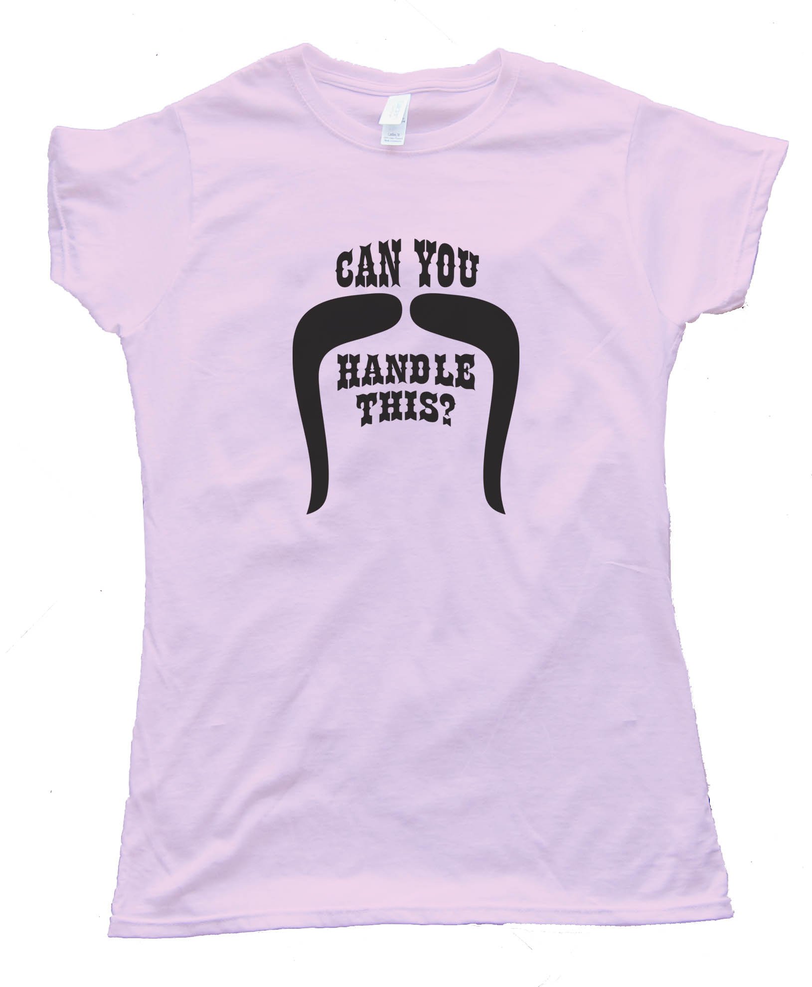 Womens Can You Handle This Handlebar Mustache Movember - Tee Shirt