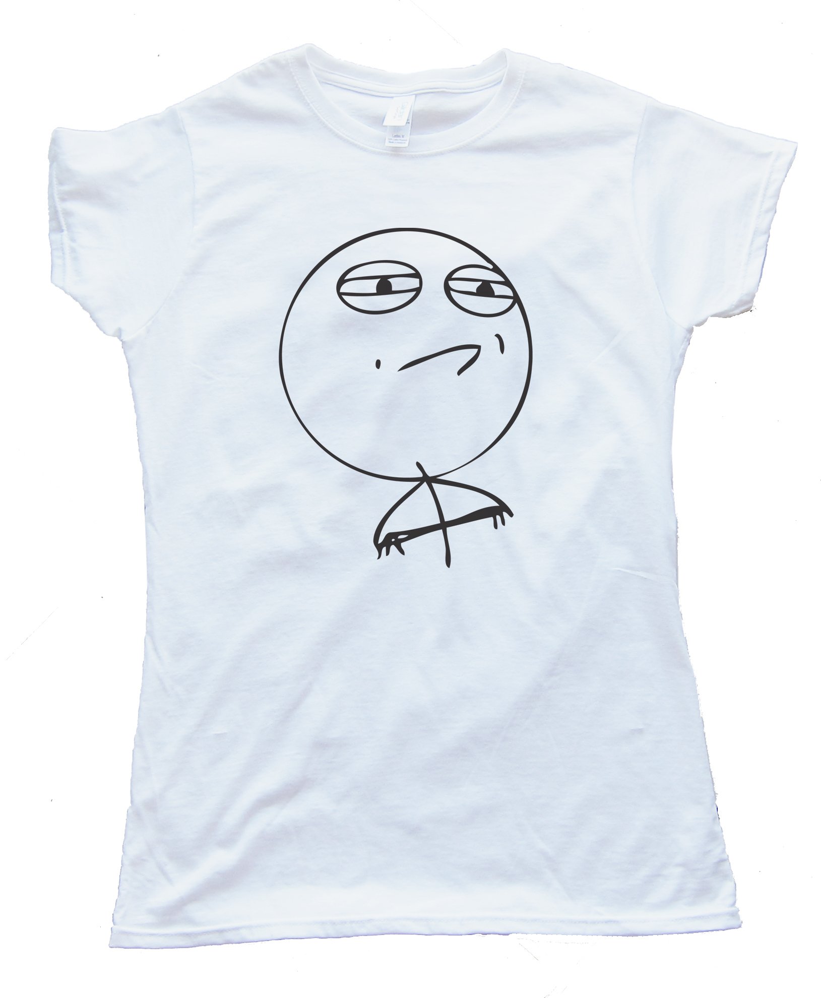 Womens Challenge Accepted Rage Face Shirt Tee Shirt