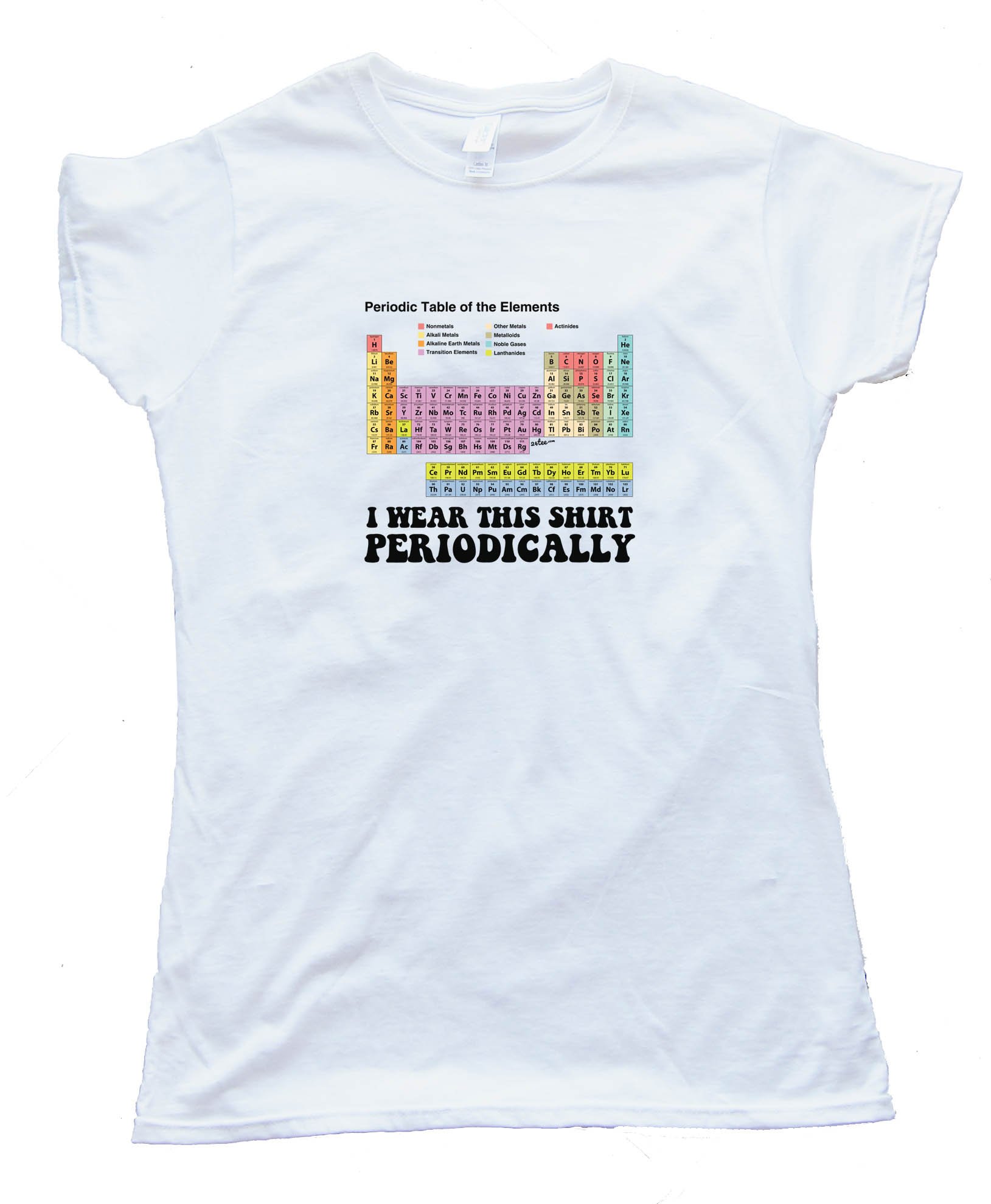 Womens Colorful I Wear This Shirt Periodically - Tee Shirt