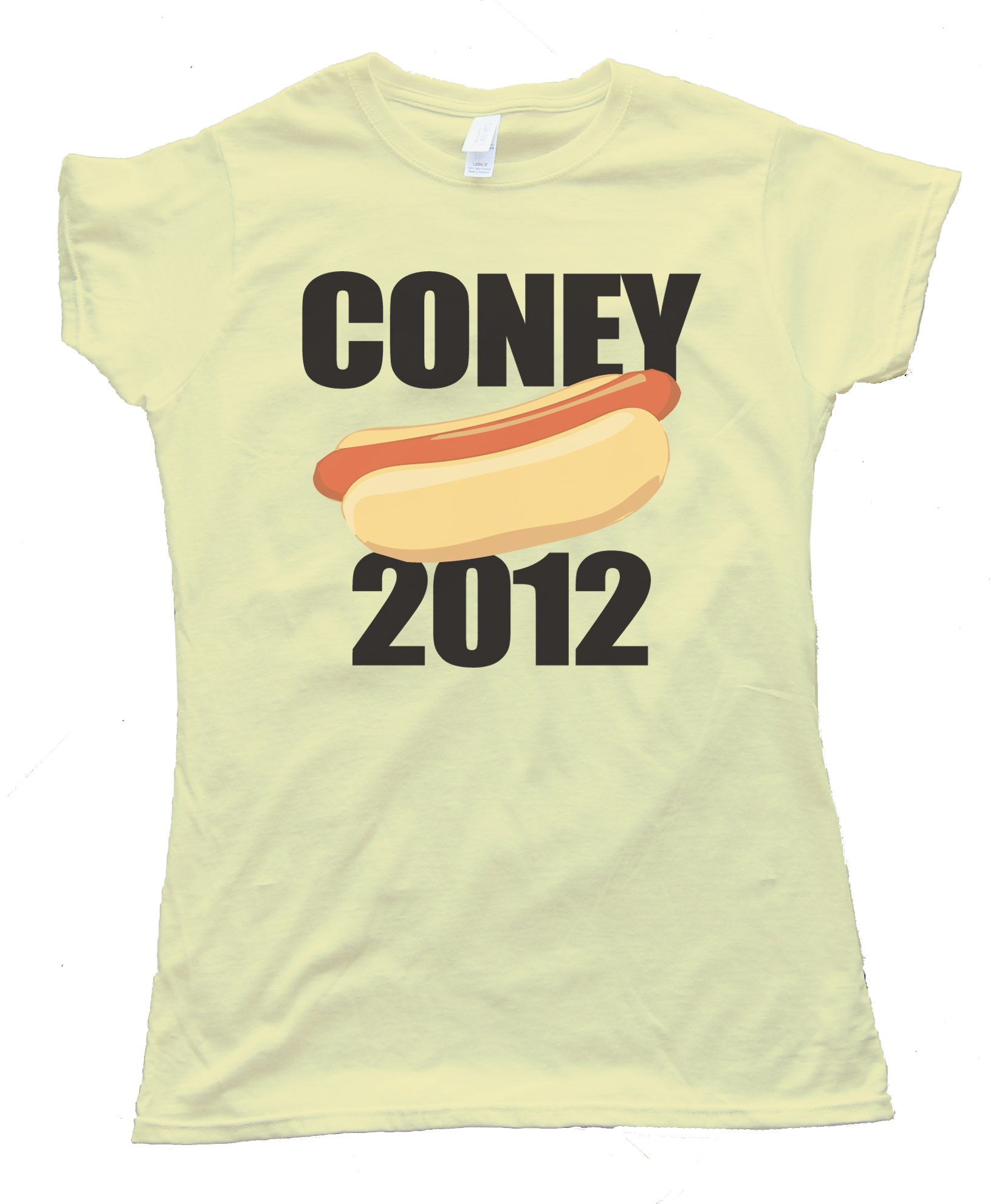 Womens Coney 2012 Hot Dog Tee Shirt