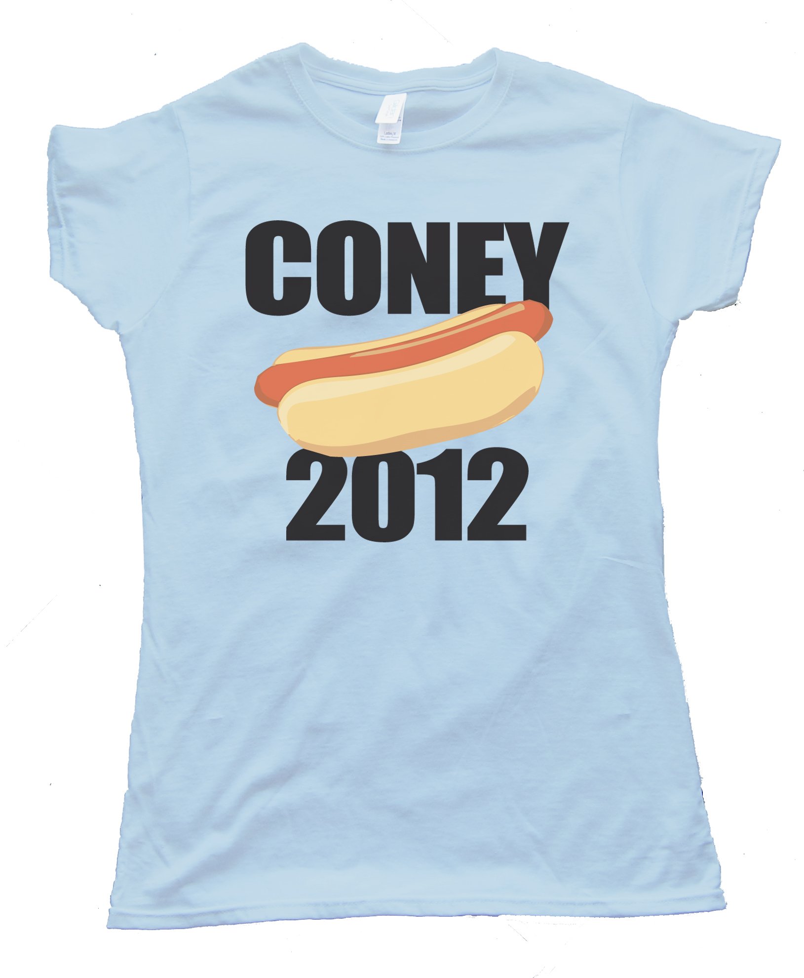 Womens Coney 2012 Hot Dog Tee Shirt