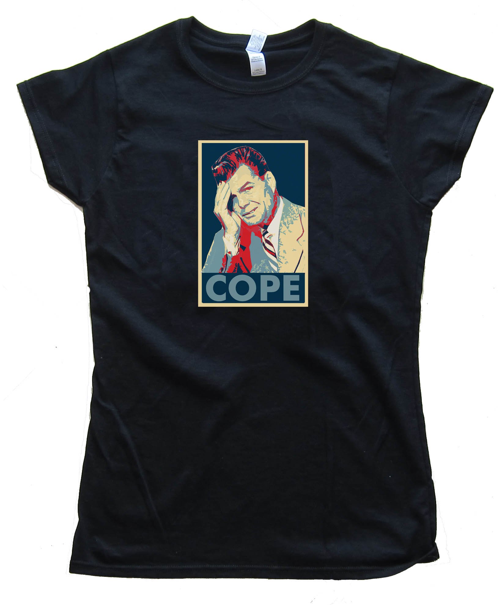 Womens Cope Obama Facepalm Hope - Tee Shirt