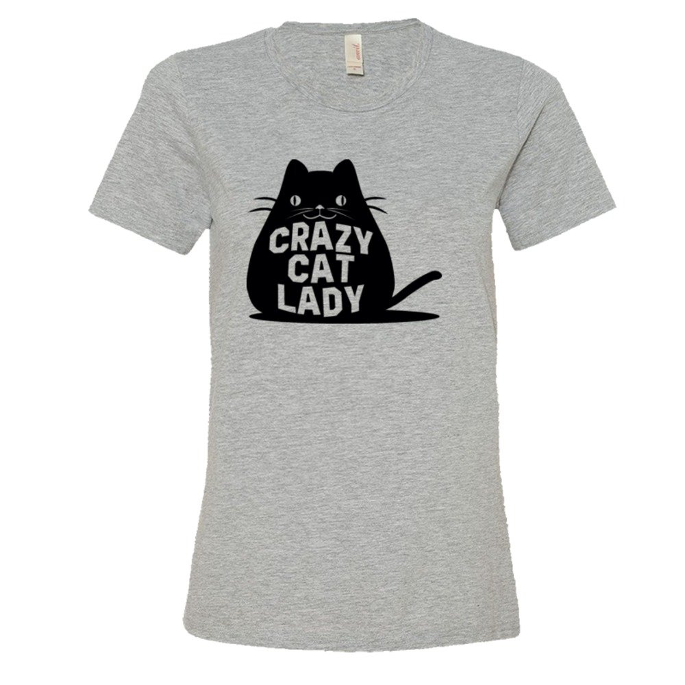 Womens Crazy Cat Lady Fat Cay - Tee Shirt