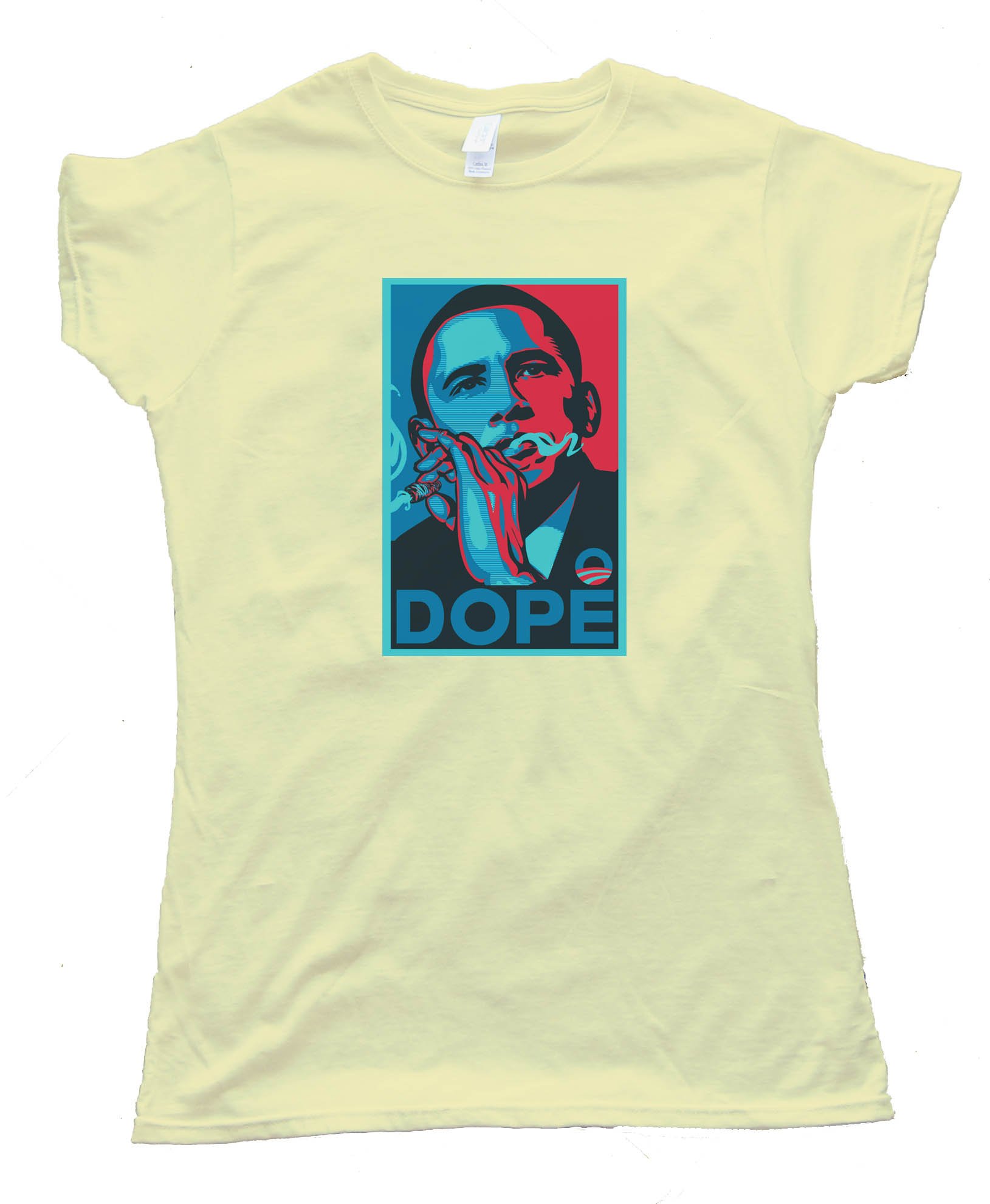 Womens Dope Obama Smoking Weed - Tee Shirt