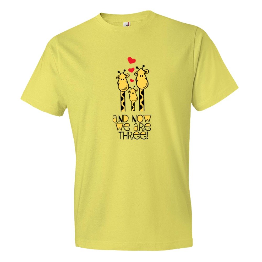 And Now We Are Three Giraffes Baby - Tee Shirt