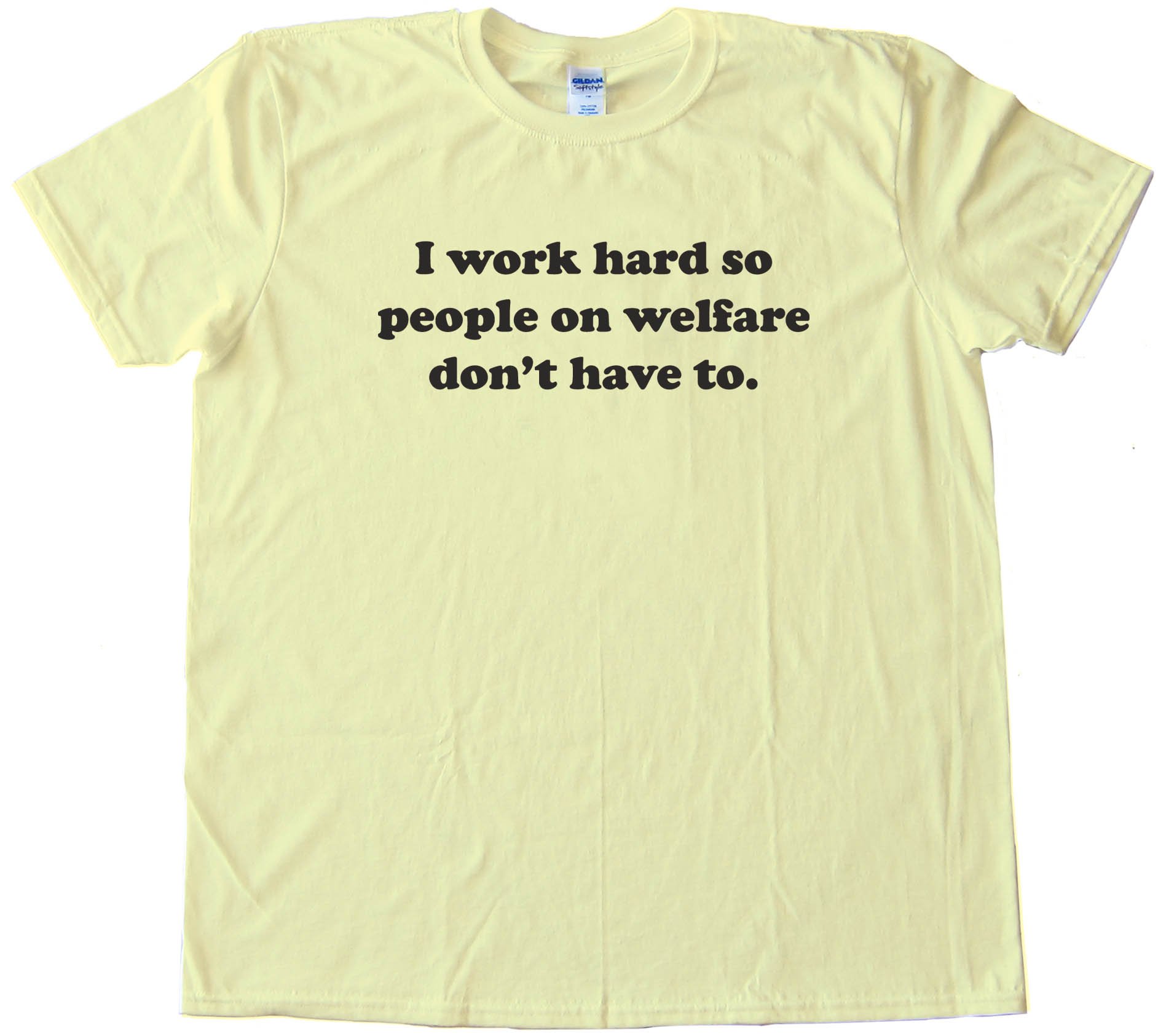 I Work Hard So People On Welfare Don'T Have To -Tee Shirt