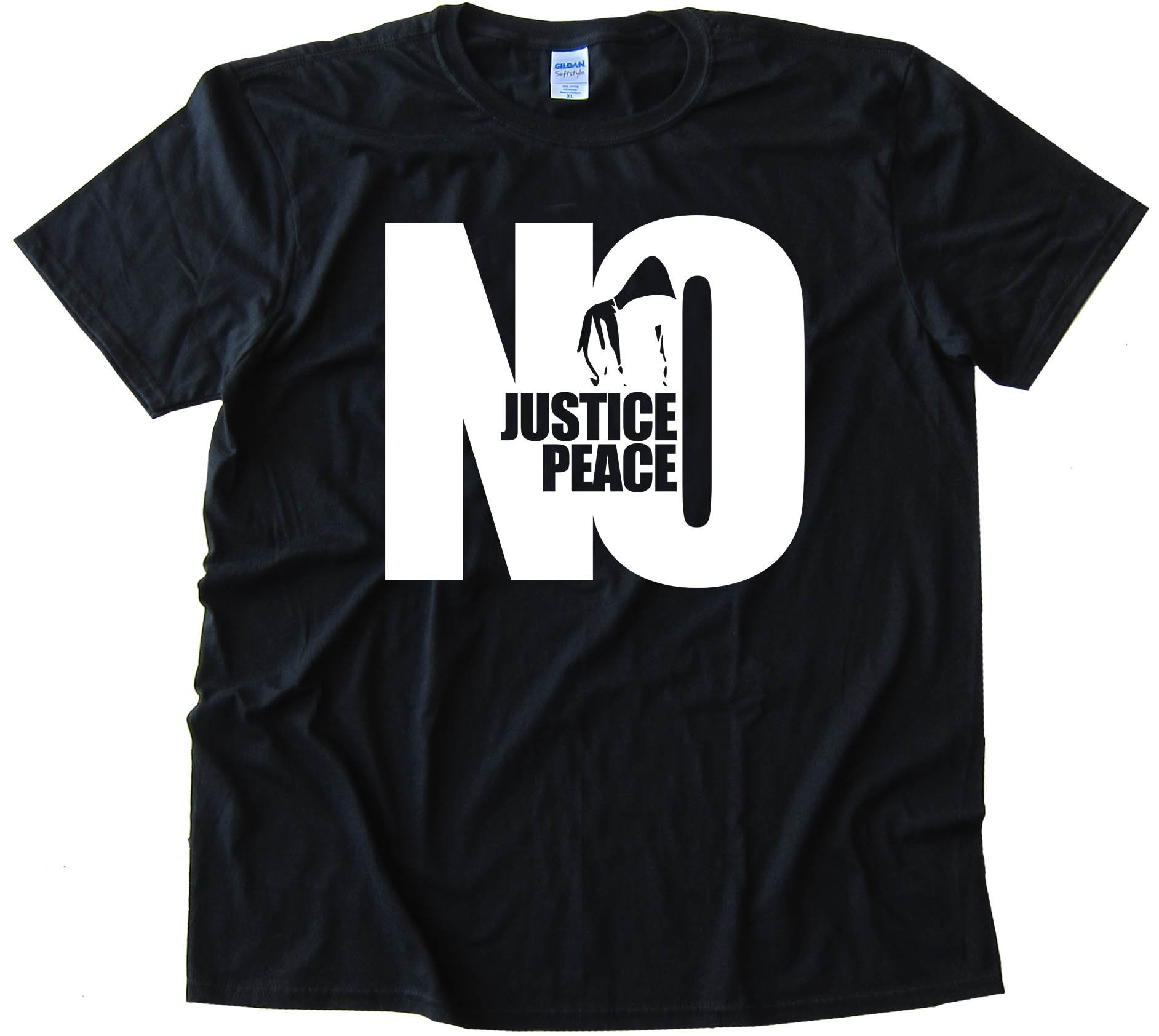 Large No Justice No Peace Hoodie - Tee Shirt