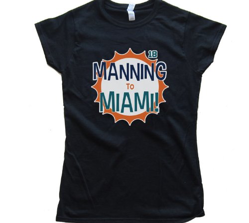 Manning To Miami Peyton Manning Tee Shirt