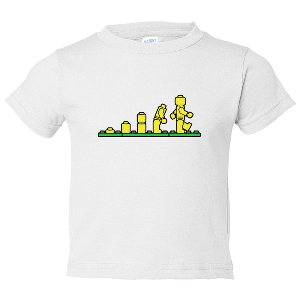 Toddler Sized Lego Evolution Lego Man - Tee Shirt Rabbit Skins