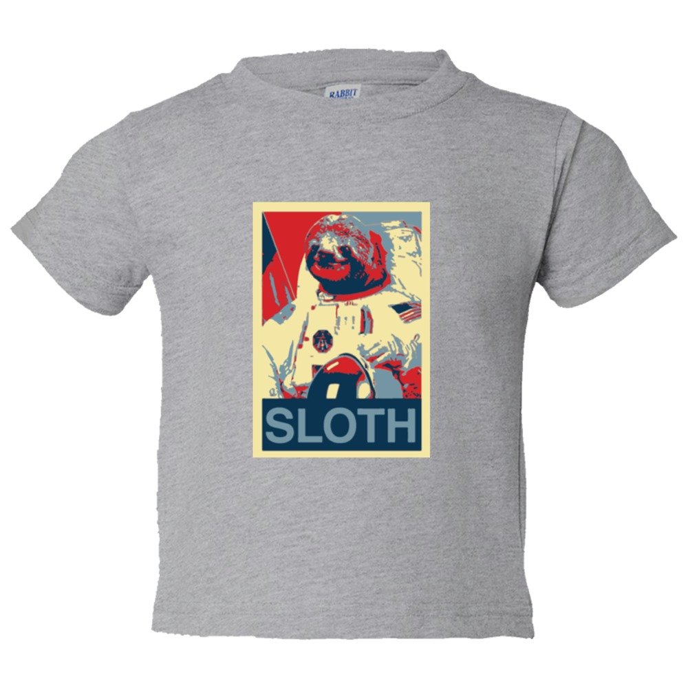 Toddler Sized Sloth Face Plain Simple - Tee Shirt Rabbit Skins