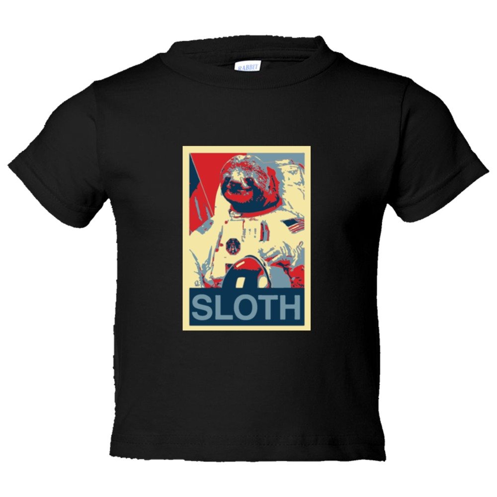 Toddler Sized Sloth Face Plain Simple - Tee Shirt Rabbit Skins