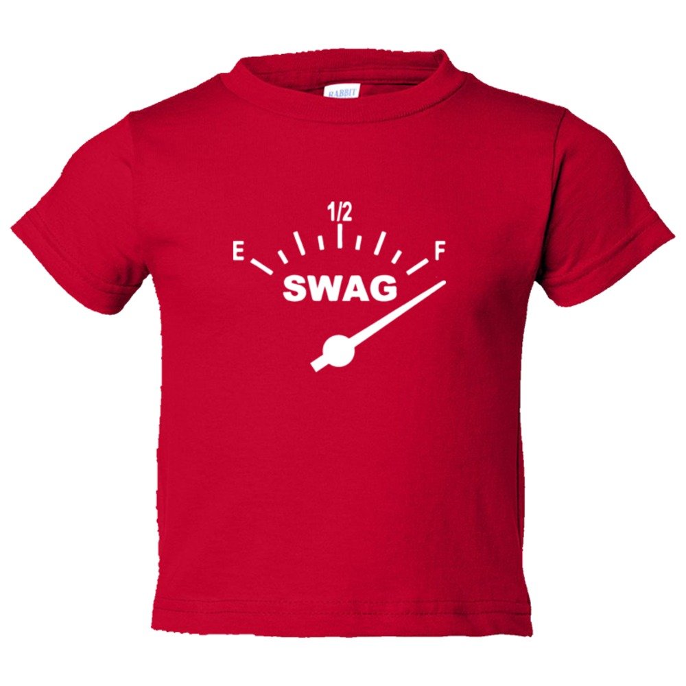 Toddler Sized Swag Meter Gas Tank Full Swag - Tee Shirt Rabbit Skins