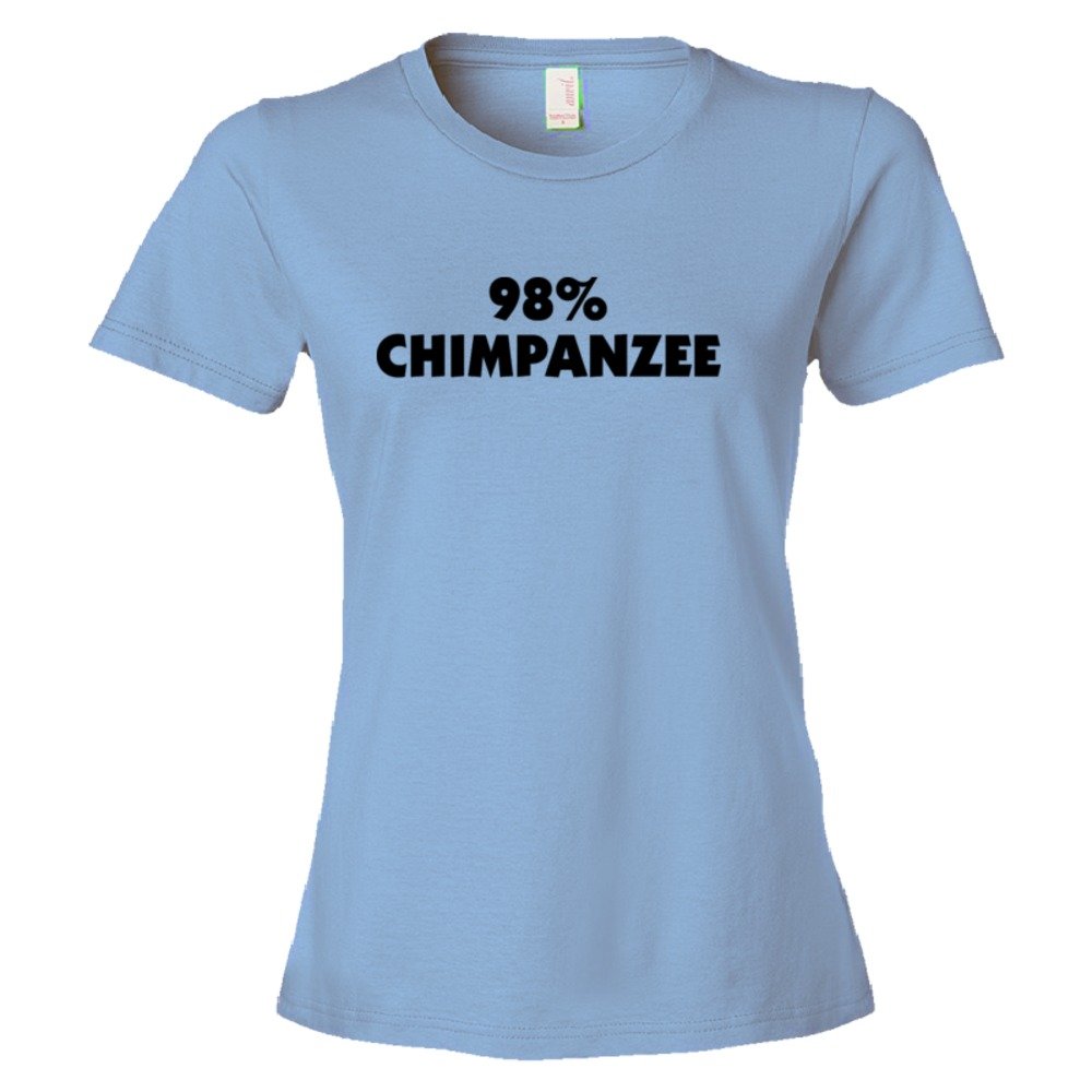 Womens 98% Chimpanzee Dna Relation And Evolution - Tee Shirt