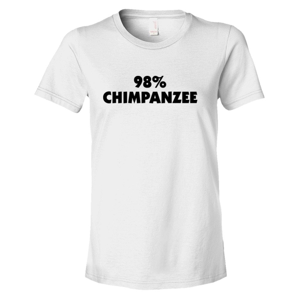 Womens 98% Chimpanzee Dna Relation And Evolution - Tee Shirt