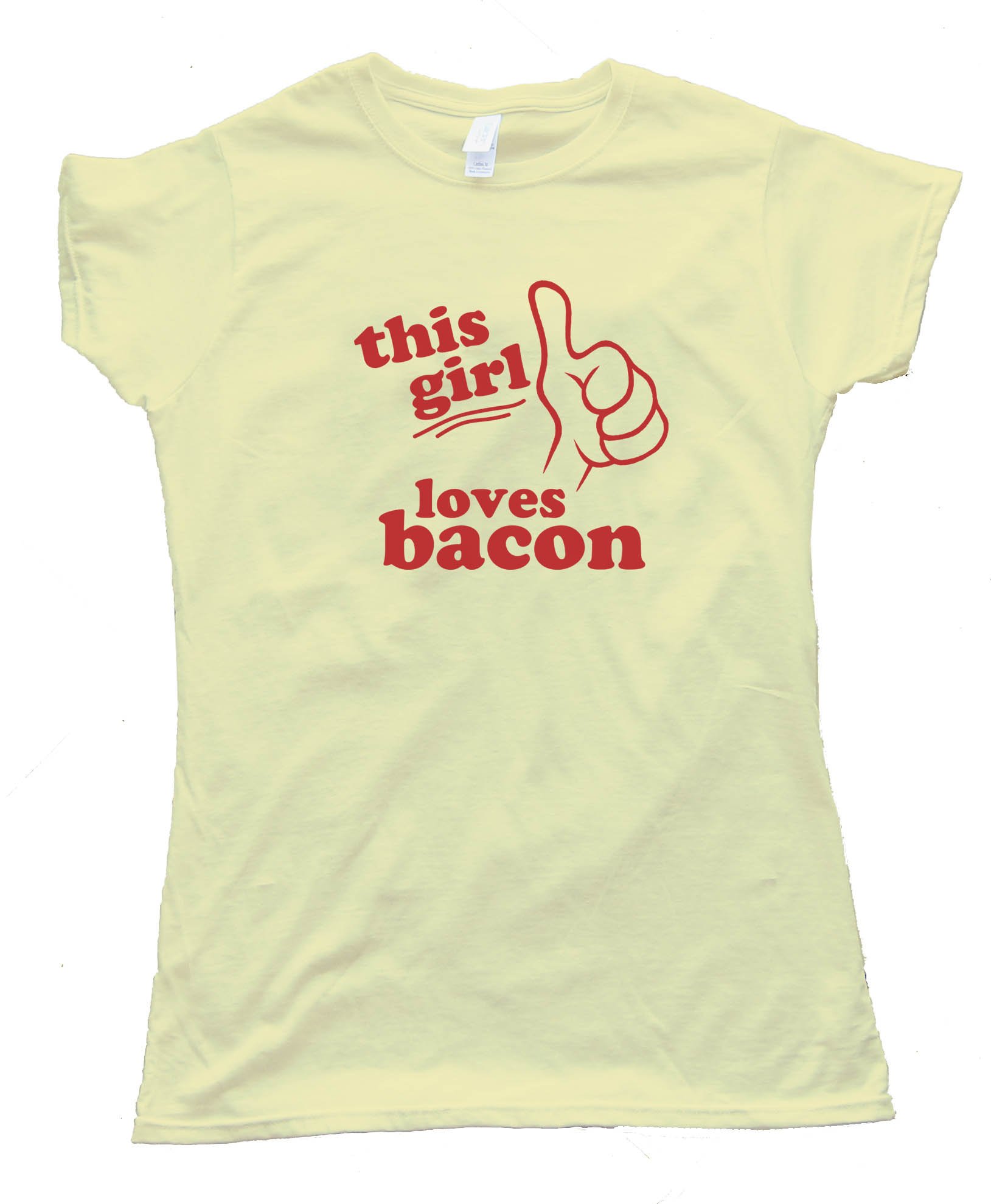 Womens Bacon & Bacon & Bacon & Bacon. Tee Shirt