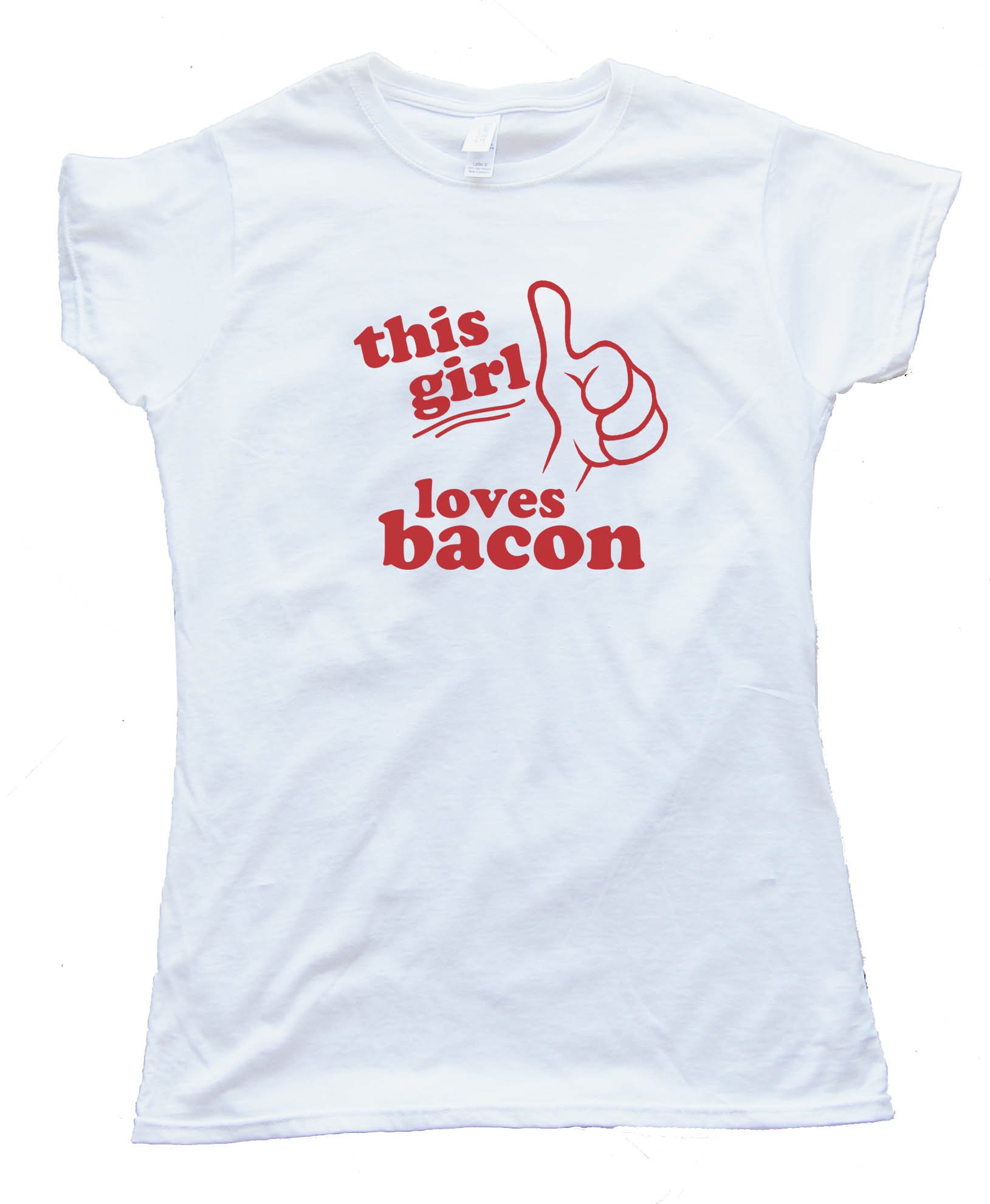 Womens Bacon & Bacon & Bacon & Bacon. Tee Shirt