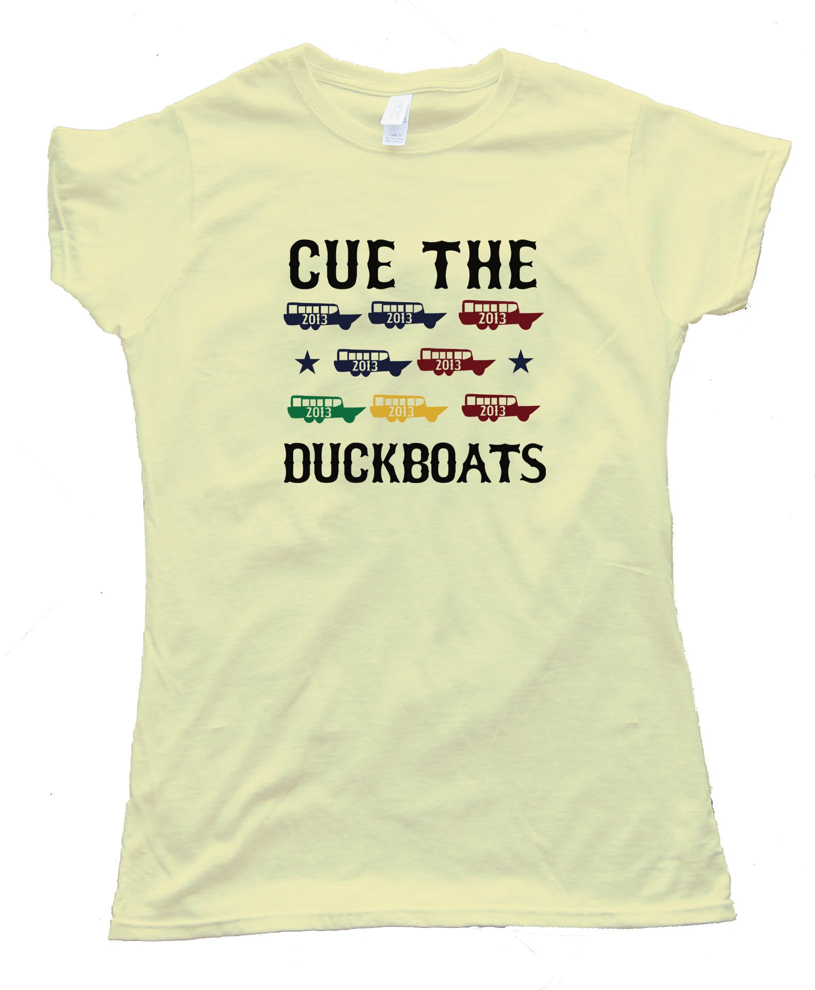 Womens Cue The Duck Boats - Tee Shirt