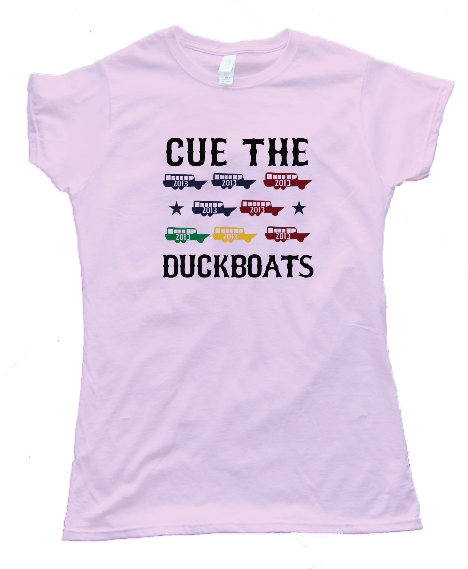 Womens Cue The Duck Boats - Tee Shirt