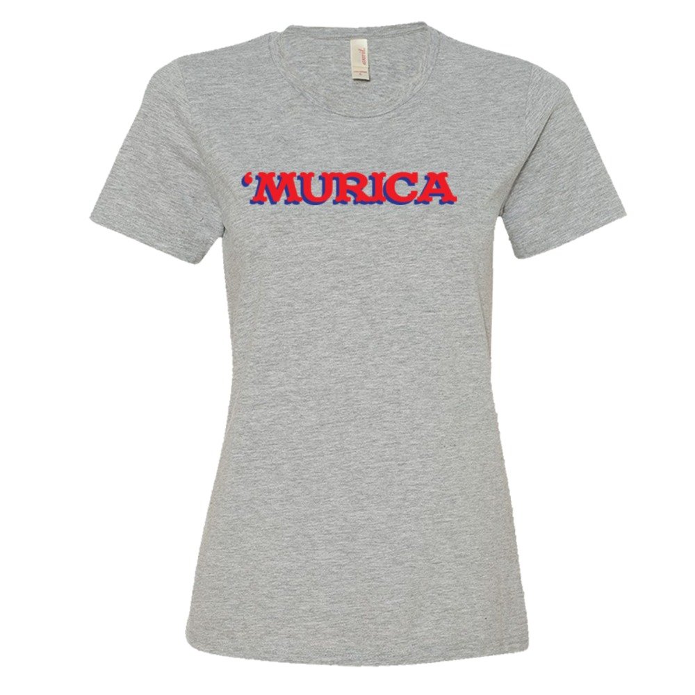 Womens 'Murica American Spirit George Bush Style - Tee Shirt