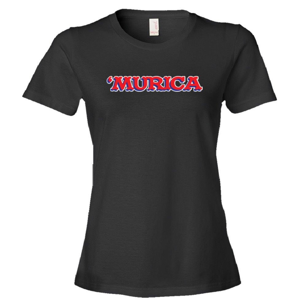 Womens 'Murica American Spirit George Bush Style - Tee Shirt