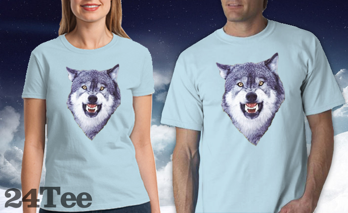 Courage Wolf Tee Shirt